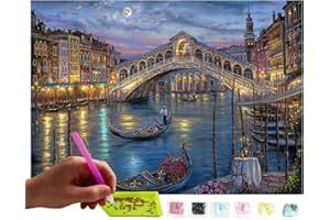 MISHBAY Diamond Painting Venedig - 30x40cm Diamond Painting Erwachsene - Diamant Painting Bilder - DIY 5D Satz Wand Dekor Diamantstickerei