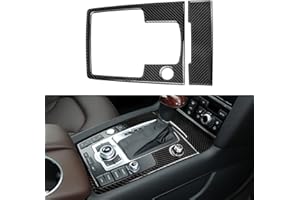 OYDDL Kohlefaser Auto Innenraum Zentral Konsole Schalthebel Panel Trim Cover Aufkleber Kompatibel mit Audi Q7 2008 2009 2010 2011 2012 2013 2014 2015 Zubehör