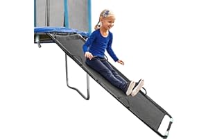 TANOSHII® Universal Trampoline Slide with Handles, Safer Than Ladder, Easy to Install, Fit All Kinds of Trampolines, Sturdy 60" Trampoline Slide for Kids