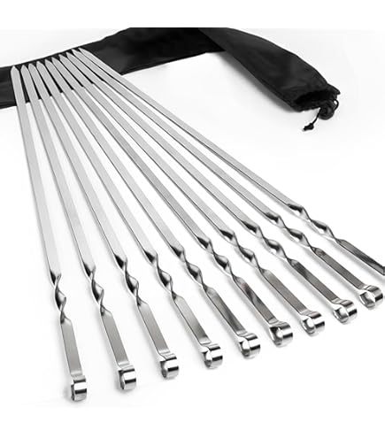 BBQ-Toro Set di spiedini per griglia a bollitore Ã˜ 57 cm 5 spiedini con attacco