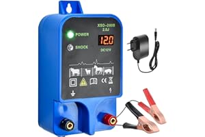 DKEVEU Pastor Electrico 10KM 2J Pastor Eléctrico para vallas Cerca Eléctrica Controlador 3Modos 230V Pastor Eléctrico de Poder Dispositivo Eléctrica Pastor para Granja Jardines Caballos Ganado Ovejas Cerdos