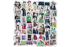 JUSONGKWCP Autocollants Carnets L'Apothicaire, 60 Pcs Maomao Figurine Vinyle Stickers Imperméable Pour Fête, Scrapbooking Ordinateur Portable Skateboard Pour Étudiants Adolescents