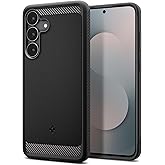 Spigen Galaxy S25 FE ile Uyumlu Kılıf Rugged Armor &Uuml;st D&uuml;zey Koruma Siyah Karbon Kapak - ACS10025 (Spigen TR Garantili)