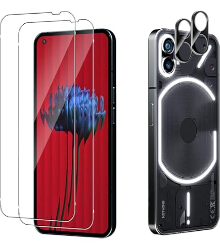 Apgo Schutzfolie Für Nothing Phone 2 - Rückseite + Seiten Skin Transparenter Kohlenstoff