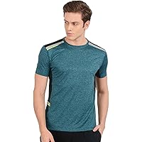 AWG Men's Stylish Polyester Sports Round Neck T-Shirt
