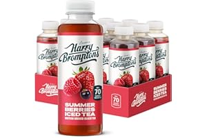 Harry Brompton's Iced Tea - Summer Berries 12x500ml Bottles - Made with brewed Kenyan tea infused with real fruit