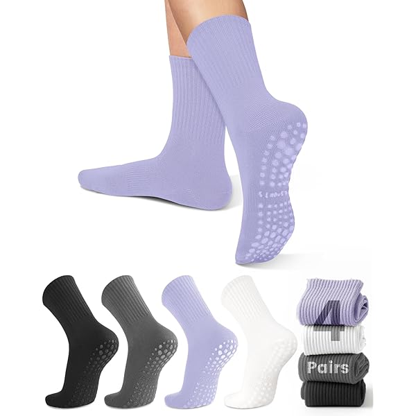 6 paar Grip Pilates sokken voor vrouwen, antislip yoga atletische 6 paar Grip Pilates sokken voor vrouwen, antislip yoga atletische