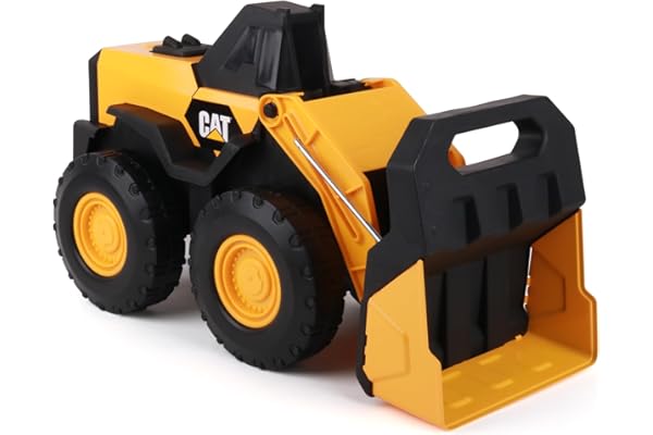 Cat Jouets de Construction, Chargeur de Roues en Acier de 40,6 cm, conçu pour Durer, idéal pour Les garçons, à partir de 3 Ans, Jouet éducatif pour Les Enfants, Jaune