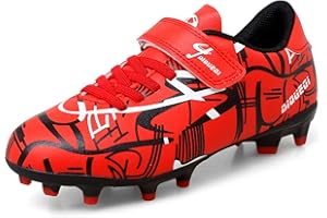 DIQUEQI Boys Girls Football Boots Cleats Soccer Shoes Professional Spikes Football Competition Shoes Training Sneakers For Unisex Kids