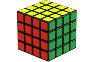 ROXENDA Cubo di Velocità 4x4, Qiyuan 4x4x4 Speed Cube Sticker Super-Durevole con Colori Vivaci (4x4x4)
