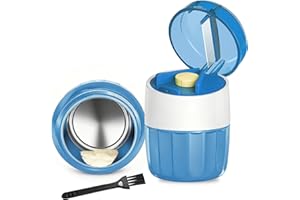 ERUAOLYTIC Tablettenmörser 3-in-1 – Tablettenteiler & Tablettenschneider, Pillenmörser, Edelstahl-Schleifkopf, BPA-frei, mit Tablettenfach, kompakt (8×5,5 cm), inkl. Reinigungsbürste