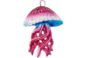 sicilia bedda - PESCI IN CERAMICA SICILIANA da Parete - Prodotti Artigianali realizzati a Mano (14x10, Medusa)