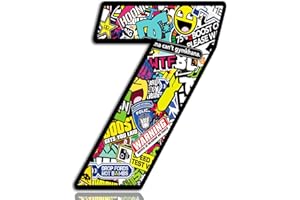 Biomar Labs® Número 7 DC Bomb Calavera Vinilo Adhesivo Pegatina Coche Auto Motocross Moto Sport Start Racing Tuning N 207