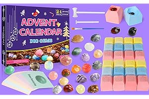 GFEUGS Calendrier de l avent 2023,Calendrier Pierres Précieuse Calendrier Avent Pierres et Minéraux Calendrier de l 'avent Pierre et Minéraux,Calendrier de l' avent Precieuse for Homme Garcon (#4)
