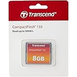 Transcend 8GB CompactFlash 133 Memory Card (CF Card) Up to 50/20 MB/s, Supports Ultra DMA transfer mode 4 with MLC NAND Flash