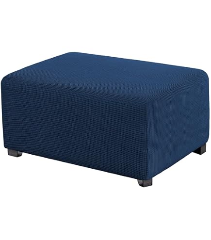 Highdi Copri Pouf Rettangolare Elasticizzato Velluto, Spandex Copertura Dell'Ottomano Moderna Copri Poggiapiedi Poltrona per Soggiorno, Morbido Lavabile Fodere per Sgabello (rosso bordeaux,2 Pezzi Highdi Copri Pouf Rettangolare Elasticizzato Velluto, Spandex Copertura Dell'Ottomano Moderna Copri Poggiapiedi Poltrona per Soggiorno, Morbido Lavabile Fodere per Sgabello (rosso bordeaux,2 Pezzi