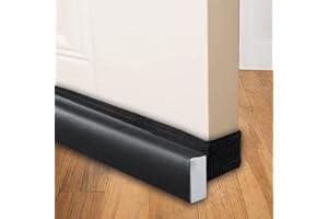 BKSAI Paraspifferi per porte e finestre, 80 cm, guarnizione inferiore della porta della porta, 5 cm, paravento, isolamento contro il freddo, isolamento acustico