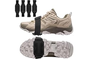 ‎GIONAR 4 Stück Anti Rutsch Schuhspikes,Spikes für Schuhe Schuhkrallen Spikes,Schuhkrallen Schnee EIS Spikes Sohle Wandern Spazieren Hiking Walking Winter