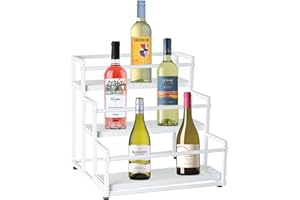 Alyoen Étagère à sirop de café à 3 étages pour sirop, vin, Vinaigrette, 12 Bouteilles de sirop de café, étagère à épices, étagères à vin pour Plan de Travail, Cuisine, Station de café