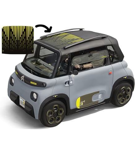 REPRESENTE Pare-Soleil Micro-perforé Pour Citroën AMI/Opel Rocks-e - Toit Vitré - Anti-Éblouissement