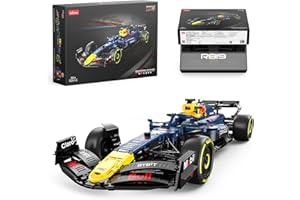 RASTAR Red Bull RB19 Formula 1 Car - Kit modellino in scala 1:8 con 2509 pezzi, etichette fai da te, volante funzionale, tetto apribile