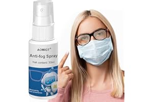AOMIGT Spray Anti Appannamento Occhiali, Antifog Spray, Spray Antiappannamento, per Parabrezza, Specchietto Retrovisore, Bicchiere, Protezione Efficace Contro l'appannamento, 30 ml