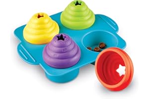 Brightkins ¡Fiesta de magdalenas! Rompecabezas para mascotas, juguetes interactivos para perros, dispensador de golosinas, juego interactivo de alimentación lenta, 3 niveles de habilidad interactivos,