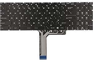 KBRPARTS Ersatz-Tastatur für MSI GE62 GE72 GL62 GL72 GL62M GP62 GP65 GE63 GS63VR GP72 GP75 PE62 GT72 GE73 GE73VR GE75 Serie Laptop mit Hintergrundbeleuchtung schwarz US-Layout