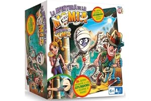 PLAY FUN BY IMC TOYS La Aventura de la Momia | Juego divertido en el que tendrás que encontrar a los Exploradores y Recuperar el Tesoro - Para niños +6 Años