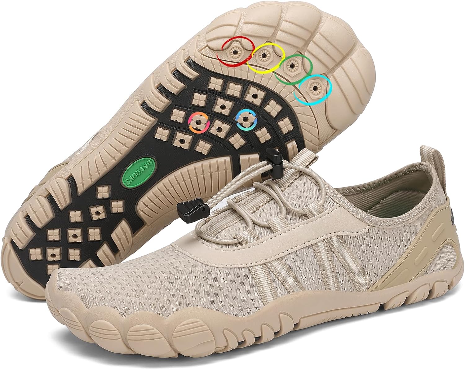 SAGUARO Escarpines Hombre Mujer Secado Rápido Barefoot Zapatillas de Agua Gr.36-48