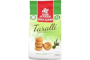FIORE DI PUGLIA SRL Flor De Apulia Taralli Sabor Clásico Con Aceite De Oliva Virgen Extra Sin Gluten 175g