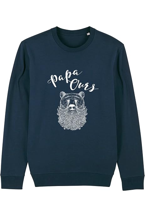 Sweat Homme 'Père(Fect)' - Motif Humoristique - 50% Coton 50% Polyester - Coupe Classique - Fabriqué En France