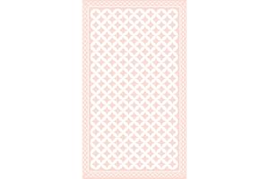 DobleUve Estudio Alfombra Vinílica Hidráulica 21 | Color Rosa | 100x150 cm | Alfombra Cocina Lavable Antideslizante | Alfombra Vinilica | Suelo Vinílico | Alfombra Vinilo Salón