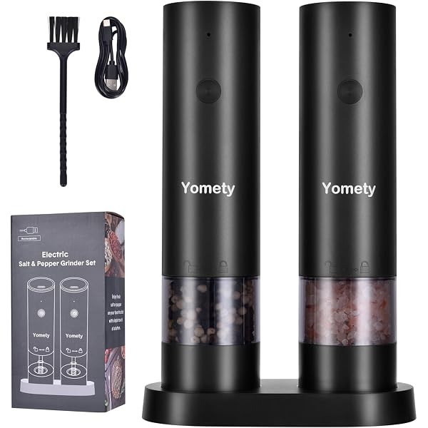 LUDKIM Electric Pepper Grinder & Salt Mill Set – Rechargeable, Adjustable Coarseness, Type-C, 40ml Each - View #4