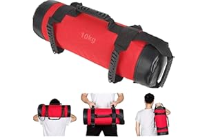 YZBBSH Sandbag 5 kg 10 kg 15 kg 20 kg 25 kg 30 kg Regolabile Sacco di Sabbia Fitness Training Power Bag ​per Migliorare Equilibrio, Forza, flessibilità, coordinazione e circolazione,10kg,Red