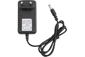 CAIQINLEN Adaptateur de Chargeur Li-ION Chargeur Perceuse électrique 21v Chargeur Black Et Decker Chargeur De Voiture Li-ION, Chargeur Adaptateur 100-240V 21V / 1A, pour la Maison(European Standard