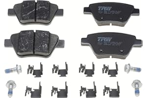 TRW GDB1841 Plaquettes de Frein Kit de 4 pour Volkswagen Golf VI (5K1) 2008-2014 Essieu Arrière et Autres Véhicules