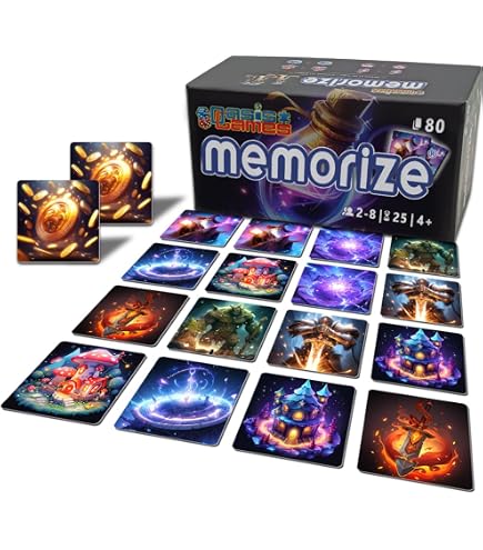 Ravensburger Grand Memory 50 Ans – Jeu De Mémoire Classique, 64 Cartes, Observation Et Association, Dès 6 Ans, édition Limitée