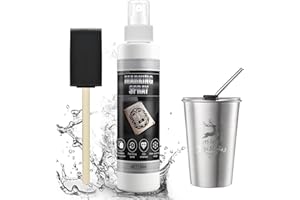 WEILAOK Laser Marking Spray, Laser Marking Fluid, 150ml Laser Marking Powder Suitable for CO2 Laser Engraver for Metal for Laser Engraving of Various Metals, Fast Drying Speed, High Whiteness