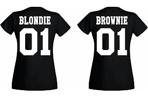 TRVPPY BFF Damen T-Shirt Blondie & Brownie in vielen versch. Farben