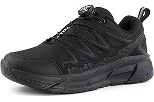 TDDT Scarpe Running Corsa Uomo Donna Scarpe Ginnastica Trail Running Sportive Sneakers Jogging Trekking Outdoor Fitness Nero EU 37-47