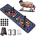 Push Up Board, Hinsarcd Foldable Multi-Function 20 In 1 Push Up Bar Chest Muscle Exercise Professional Protable Homeworkout Equipment Pushup Board Fitness Burn Fat Strength Training for Men & Women