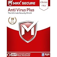 Max Secure Anti-Virus Plus with Ransomware Protection ( Windows ) 2 PC 1 Year (Email Delivery in 2 Hours - No CD)