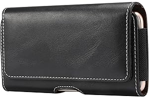 Baiyian Handy Gürteltasche Holster Gürtel Hülle Echt Ledertasche für iPhone 12 / 12Pro, iPhone 13/13 Pro…