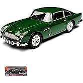 Oyuncak Diecast Metal ASTON MARTİN DB5 Model Araba Kutulu Koleksiyonluk Fig&uuml;r 1:24 &Ouml;l&ccedil;ek Bej ve Yeşil Renk (Yeşil)