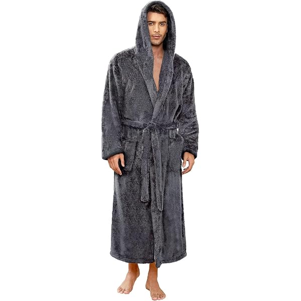 Kurzer Flauschiger Fleece Bademantel Gelb - Rebelle