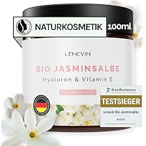 Jasminsalbe Augencreme – Gegen Augenringe & Falten, Mit Kollagen & Aloe Vera, Für Strahlende Augenpartie