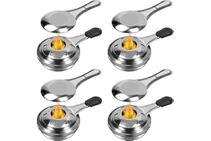 BILIPLE Fondue Brenner Edelstahl Pastenbrenner Tragbar Winddicht Alkohol Herd Brenner Fondue Zubehör Mini Chocolate Cheese Fondue Set, Alkoholkocher Für Hot Pot, Dry Pot Cuisine, Buffet