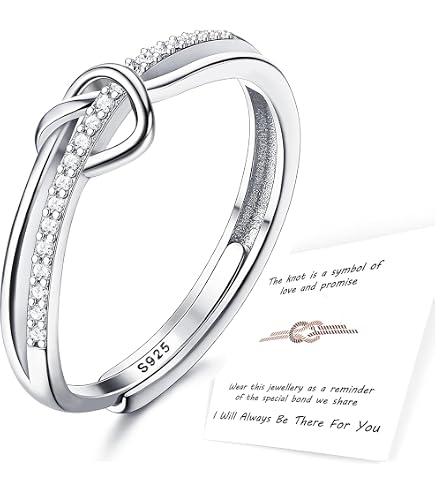 Bague Réglable DDKY Pour Femme - Métal Anti-Allergie - Style Élégant - Cadeau Anniversaire/St Valentin