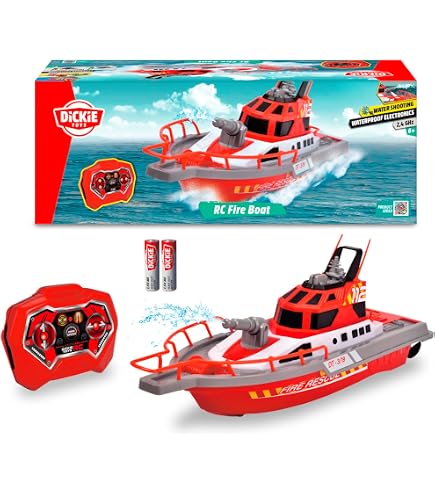 Bateau De Police RC Dickie Toys - Bateau Télécommandé Pour Enfants Dès 6 Ans Avec Piles Incluses